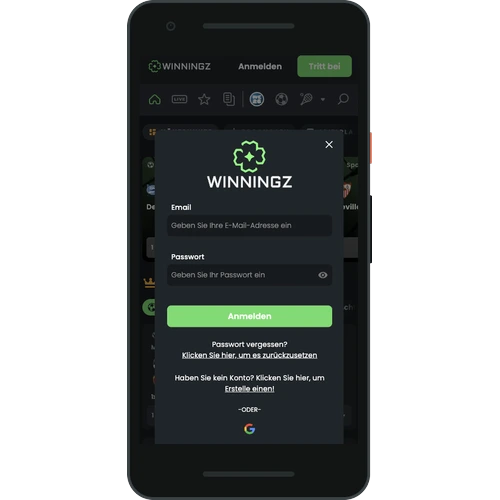 Winningz Casino register